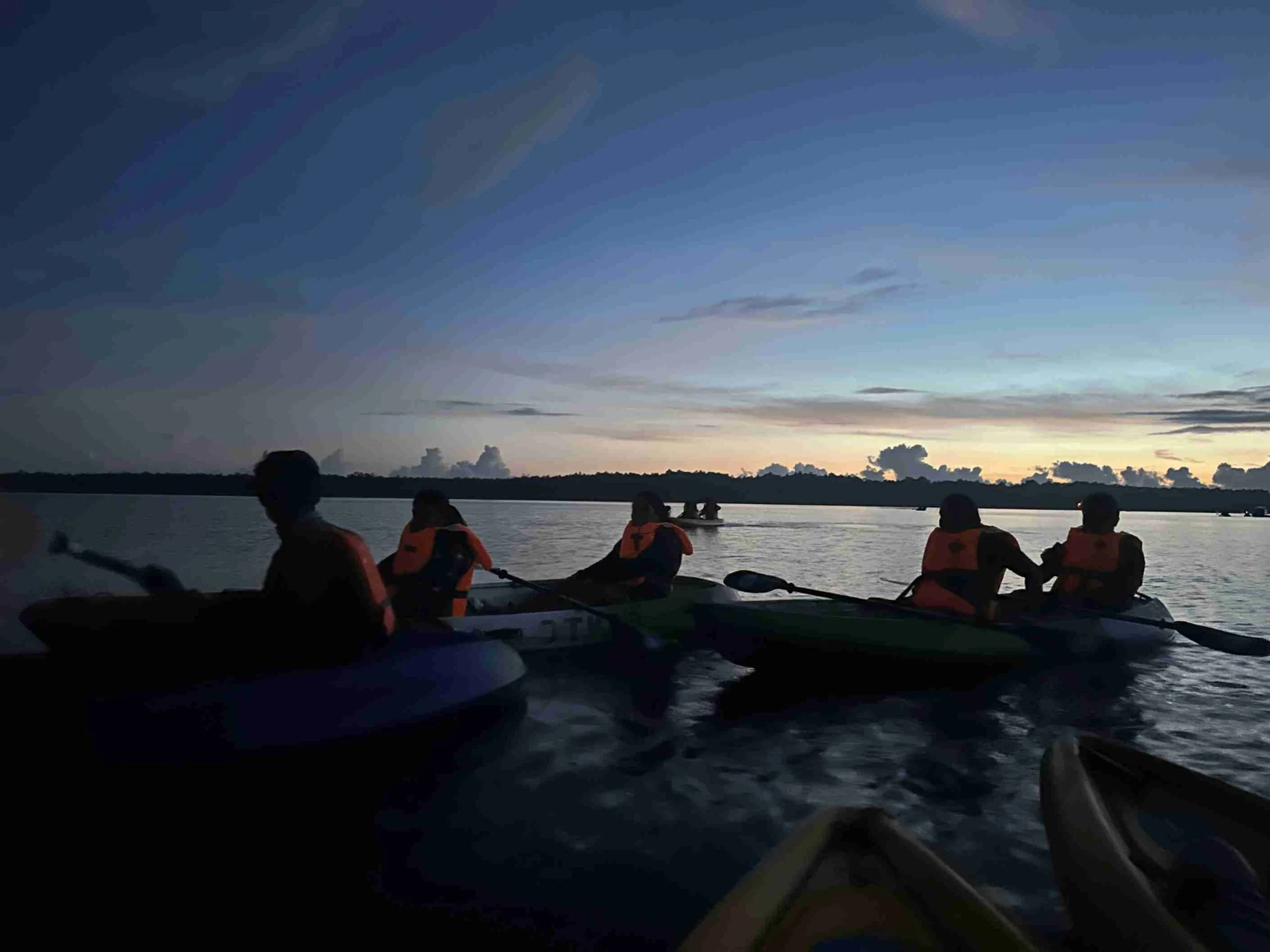 Night kayaking in havelock